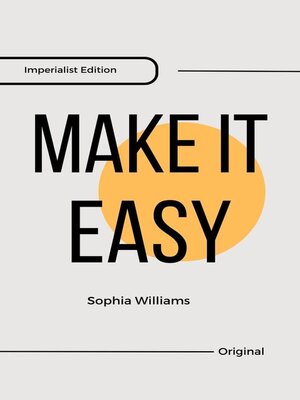 cover image of Make it Easy